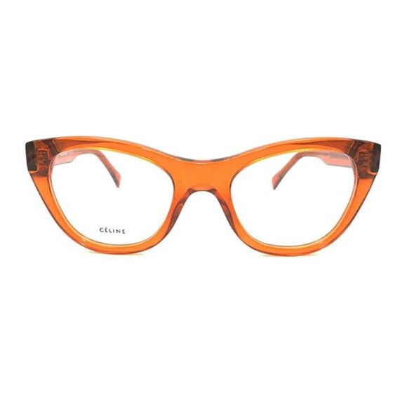 NEW CELINE EYEGLASSES, CELINE CL50005I 042 Transparent Orange - Picture 1 of 2